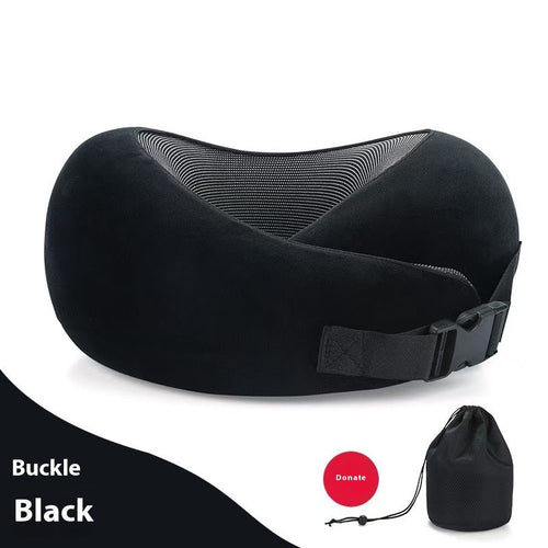 Soft Memory Foam Travel Neck Pillow U Shape Adjustable Support